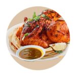 Tandoori Chicken full with 4 paratas & Gravy